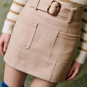 NWOT Sezane Gillie Skirt - Tan 38